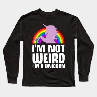 Unicorn with rainbows Long Sleeve T-Shirt